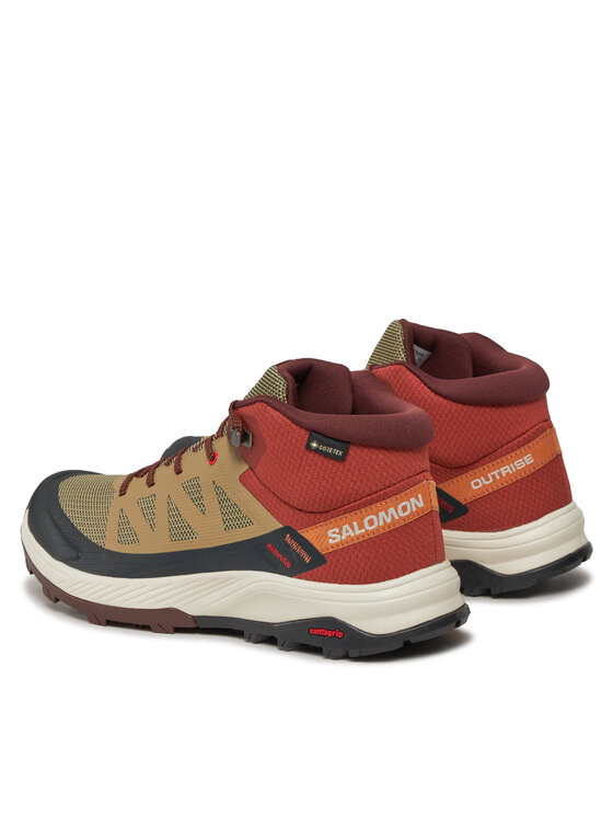 Salomon Trekking čevlji Salomon Outrise Mid Gtx L47143700 Rjava