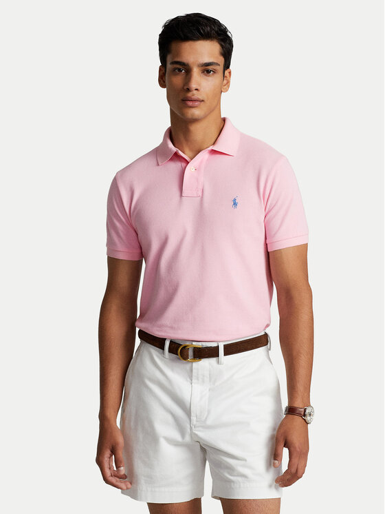 Polo Ralph Lauren Polo Ralph Lauren Поло Core Replen 710782592 Рожевий Custom Slim Fit
