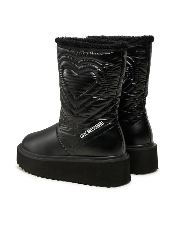 LOVE MOSCHINO Škornji za sneg LOVE MOSCHINO JA24286L0LIN600A Črna