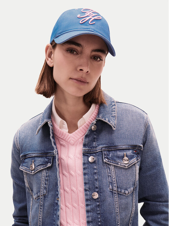 Tommy Hilfiger Šiltovka Tommy Hilfiger Logo Embroidery Baseball Cap AW0AW18338 Modrá