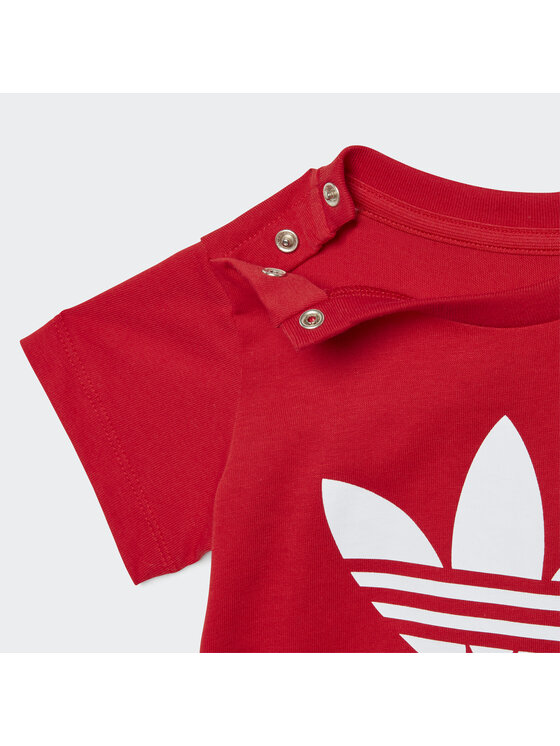 adidas adidas Majica Trefoil IX5115 Rdeča Regular Fit