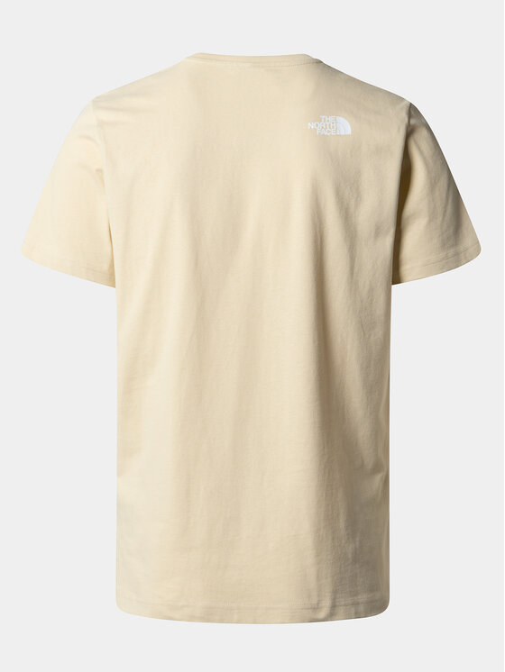 The North Face The North Face T-shirt Woodcut Dome NF0A87NX Beige Regular Fit