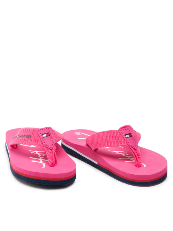 Tommy Hilfiger Japanke Tommy Hilfiger Logo Print Flip Flop T3A8-32190-0058 M Ružičasta