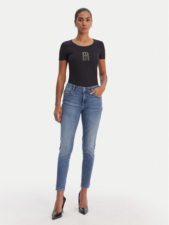 Fracomina Fracomina Camiseta FP26ST3001J42701 Negro Slim Fit