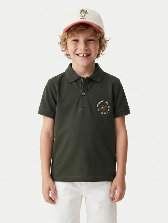 Beverly Hills Polo Club Beverly Hills Polo Club Поло P-SS26B-P42560 Темно-зелений Regular Fit