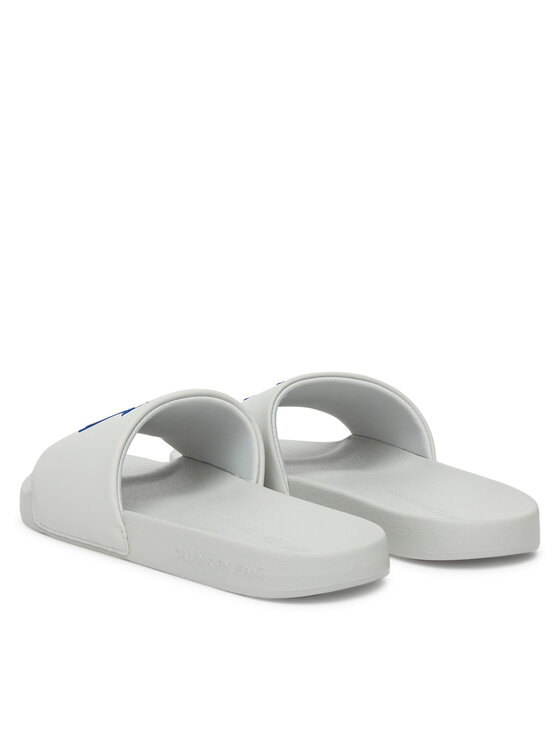 Calvin Klein Jeans Klapki Calvin Klein Jeans Slide Jelly Mono Pu YM0YM01281 Szary