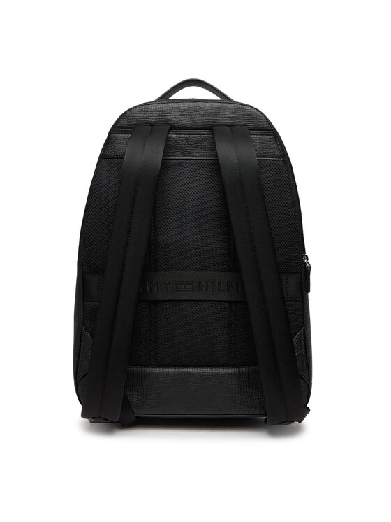 Tommy Hilfiger Nahrbtnik Tommy Hilfiger Th Business Leather Backpack AM0AM13641 Črna