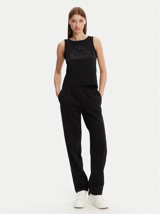 Kappa Kappa Топ Logo Gria 382129W Чорний Regular Fit