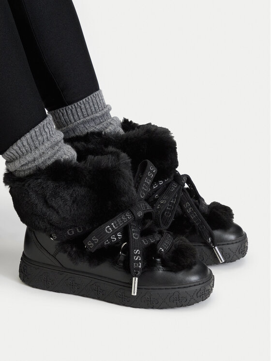 Guess Cizme de zăpadă Guess FLFUEK FUR10 Negru