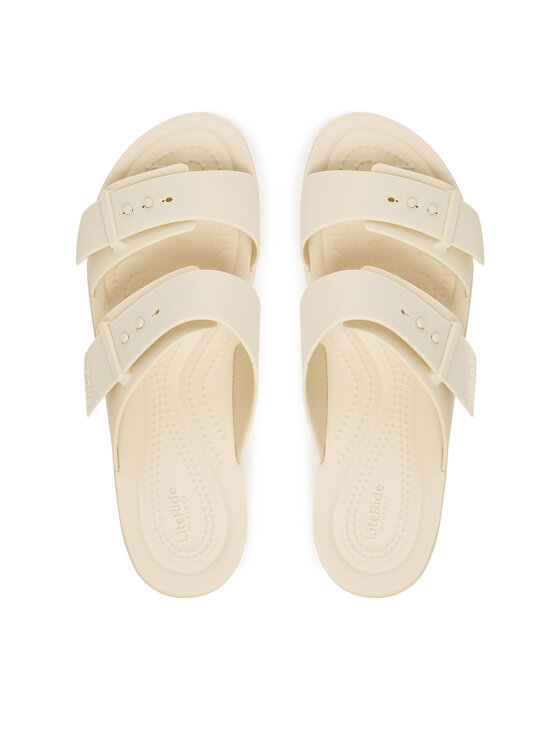 Crocs Παντόφλες Crocs Brooklyn Buckle Low Low 211215 Εκρού
