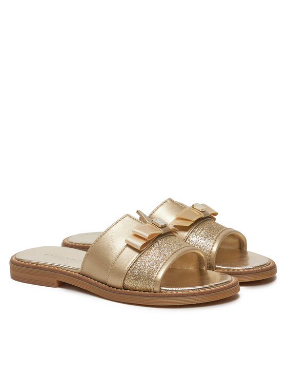 Tommy Hilfiger Natikače Tommy Hilfiger Sandal T4A2-33942-0572 M Zlatna