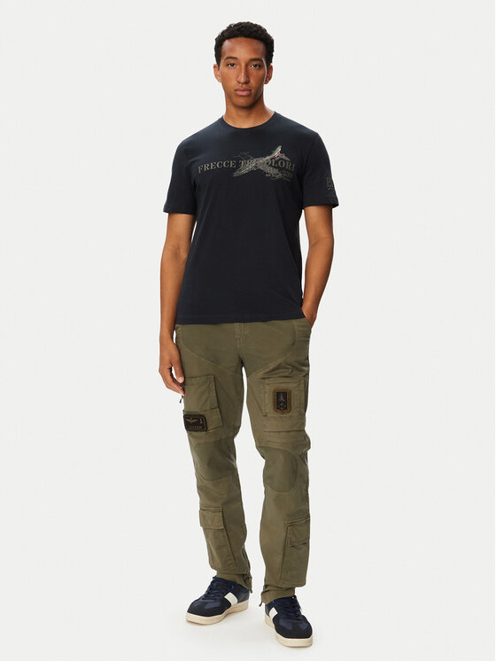 Aeronautica Militare Aeronautica Militare Camiseta 262TS2541UJ00750 Azul marino Regular Fit
