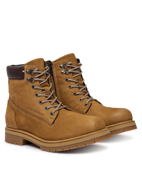 Tommy Hilfiger Planinarske cipele Tommy Hilfiger Flex Th Outdoor W Nbk Boot FM0FM05563 Smeđa