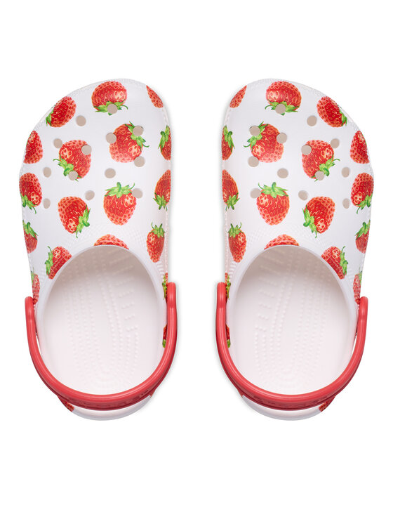 Crocs Шльопанці Crocs Kids’ Classic Fresh Fruits Clog 211020 Білий