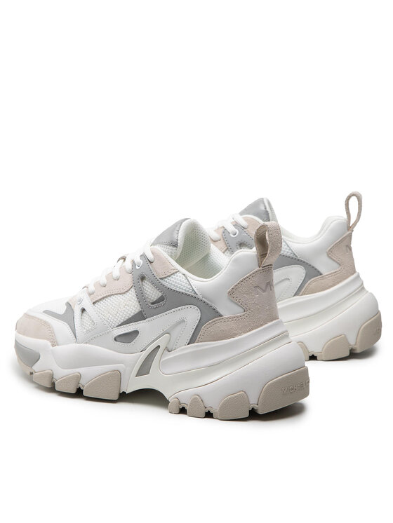 Sneakers MICHAEL Michael Kors Nick Trainer 42F9PEFS1L Alb