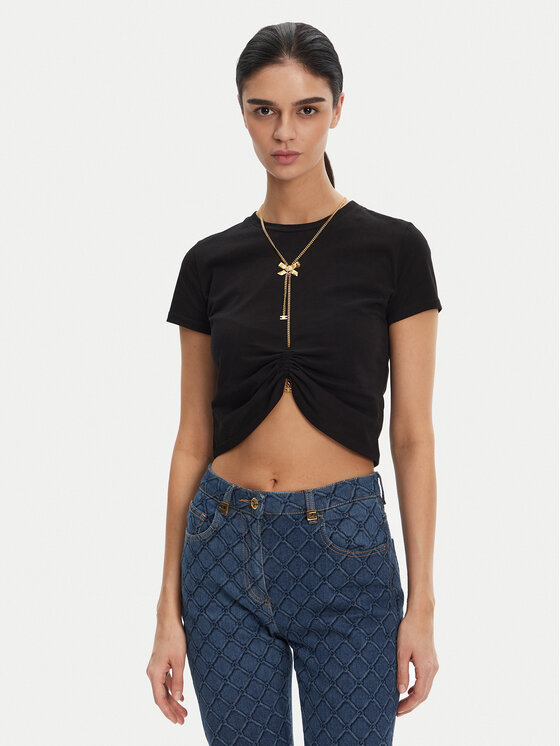 Elisabetta Franchi Elisabetta Franchi Póló MA-006-51E2 Fekete Regular Fit