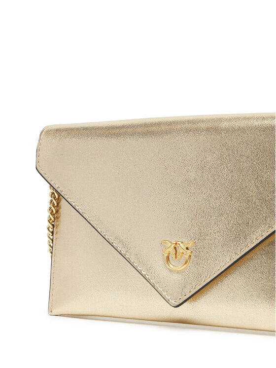 PINKO Táska PINKO Flat Purse Mini AI 25-26 PCPL 105347 A2O9 Arany