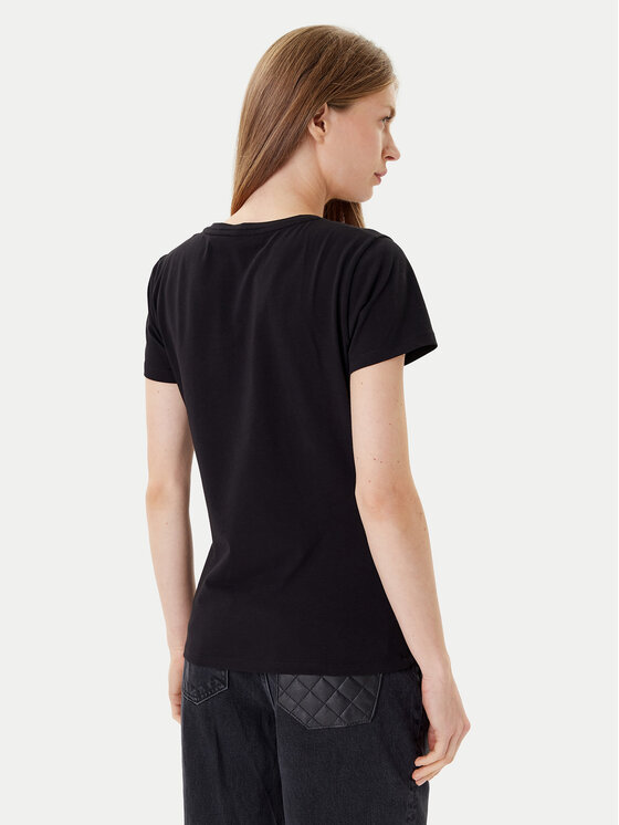 Liu Jo Sport Liu Jo Sport Camiseta TF5166 JS003 Negro Regular Fit