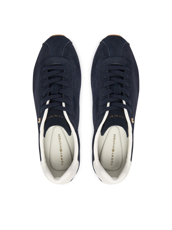 Tommy Hilfiger Sportcipők Tommy Hilfiger Th Bella Low Runner Suede FW0FW09189 Sötétkék
