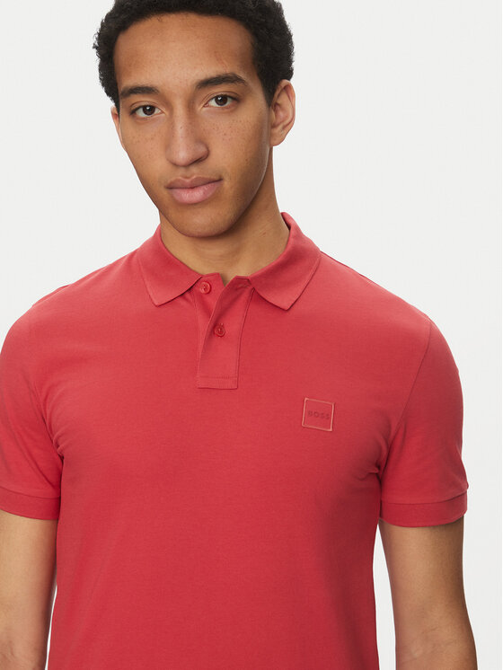 BOSS BOSS Polo marškinėliai Passenger 50507803 Raudona Slim Fit