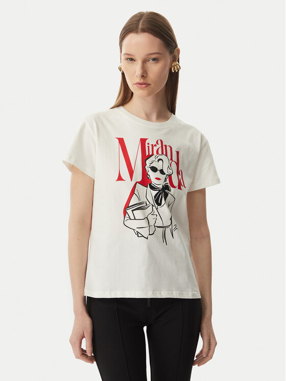Rinascimento Rinascimento Camiseta CFC0129301003 Blanco Regular Fit