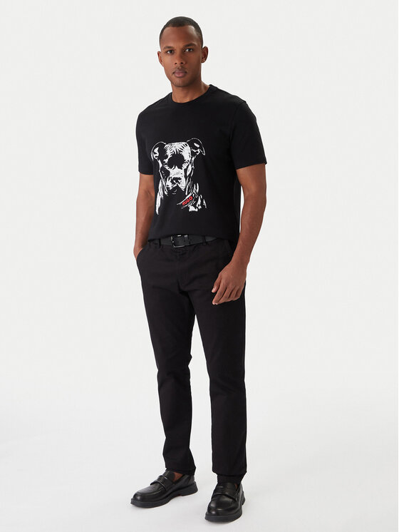 HUGO HUGO Camiseta Dubrox 50553779 Negro Regular Fit