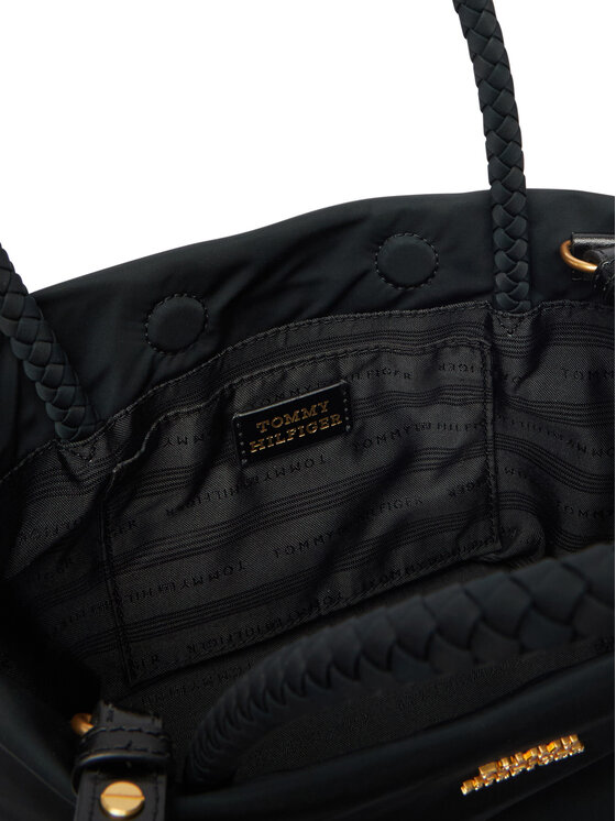 Tommy Hilfiger Τσάντα Tommy Hilfiger Th Marina Bucket Nylon AW0AW18831 Μαύρο