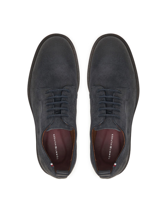 Tommy Hilfiger Pusbačiai Tommy Hilfiger Cleated Derby FM0FM05770 Tamsiai mėlyna