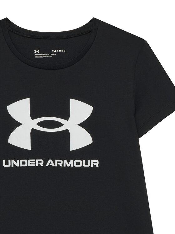 Under Armour Under Armour Póló Ua Sportstyle Logo Ss 1361182 Fekete Loose Fit
