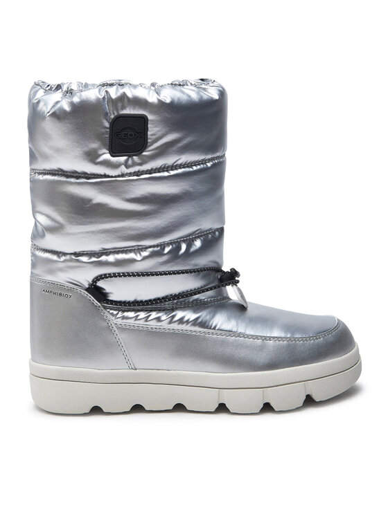 Geox Snehule Geox J46HWB 0LVNF C1007 D Sivá