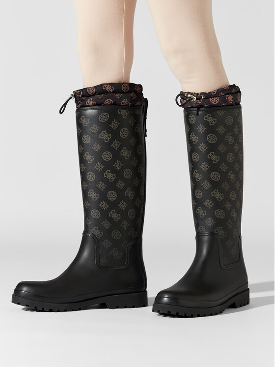 Guess Гумові чоботи Guess Reisa FL7REI FAL11 Чорний