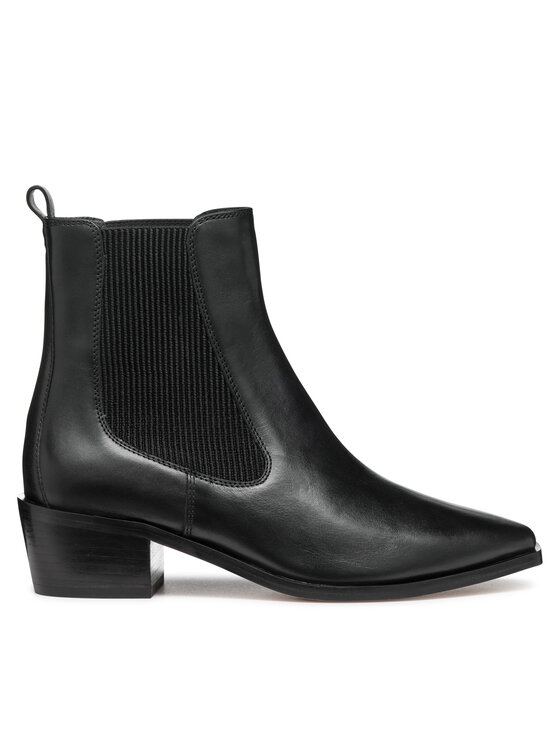 Geox Polokozačky Geox D Texica D46MYA 043NH C9999 Černá