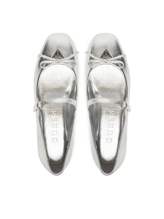 Guess Балетки Guess FLJKAY LEM02 Срібний