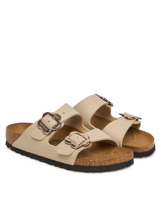 Birkenstock Chanclas Birkenstock Arizona Flower Buckle Kids 1030419 D Écru