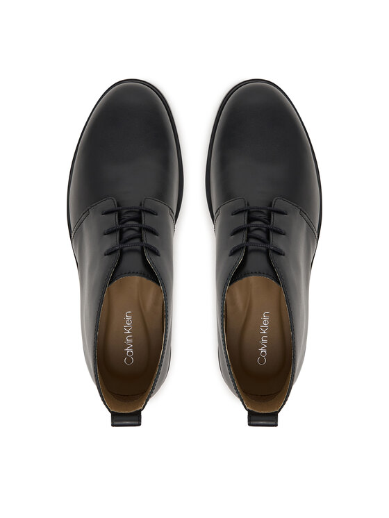 Calvin Klein Puszābaki Calvin Klein Ess Rubber Desert Boot Lth HM0HM01979 Melns