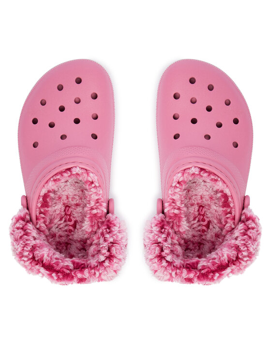 Crocs Шльопанці Crocs Classic Fleece Lined Clog K 212856 Рожевий