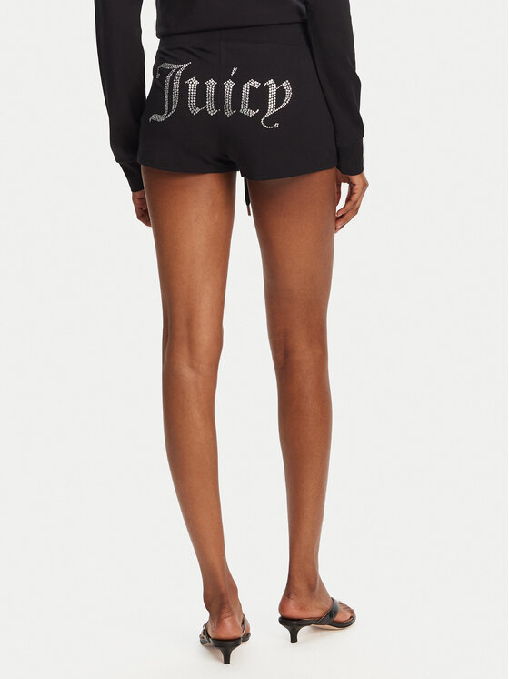Juicy Couture Juicy Couture Pantaloncini sportivi JCWHS125312 Nero Loose Fit