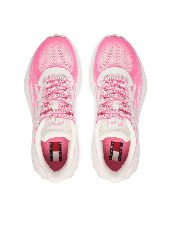 Tommy Jeans Tenisice Tommy Jeans Tjw Sporty Knit Runner EN02962 Krem