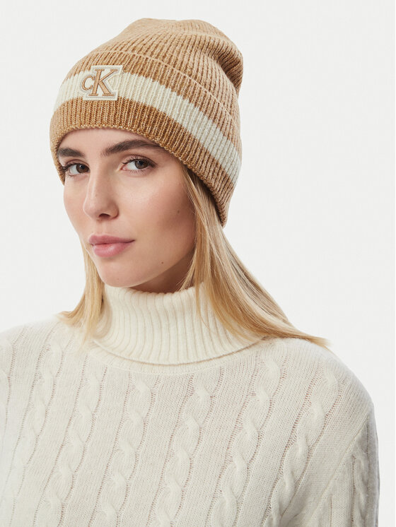 Calvin Klein Czapka Calvin Klein LV04F8100G Beżowy
