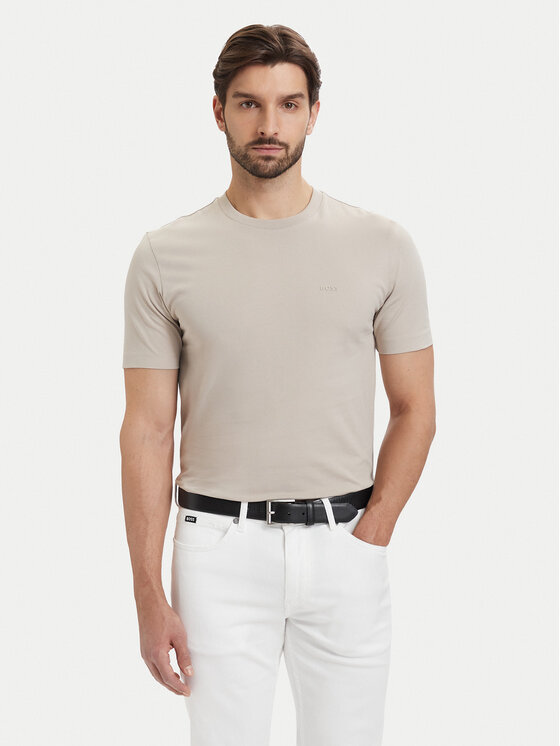 BOSS BOSS Camiseta Thompson 01 50468347 Beige claro Regular Fit