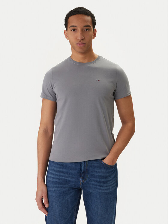 Tommy Jeans Tommy Jeans Camiseta DM0DM04411 Gris Slim Fit