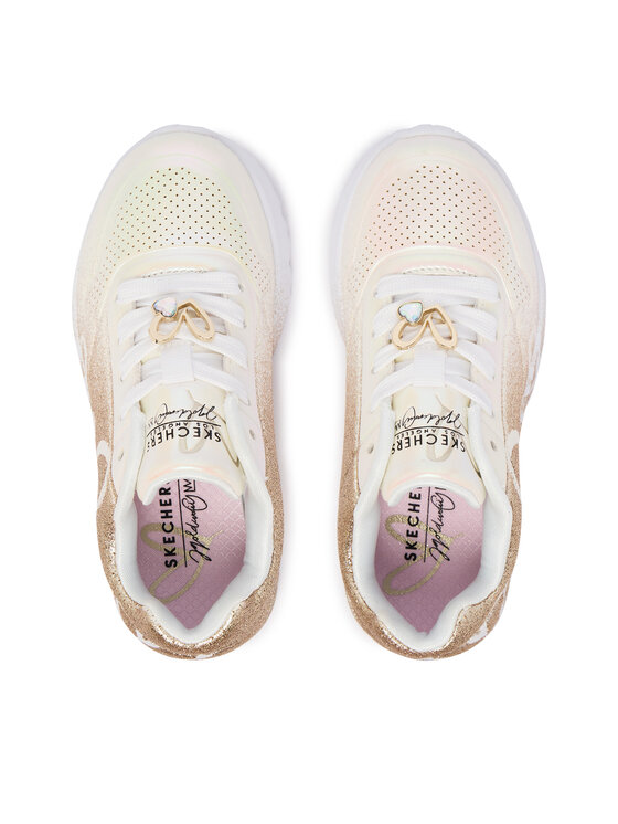 Skechers Sneakers Skechers Jgoldcrown: Uno Lite - Heartdust Forever 310814L Alb