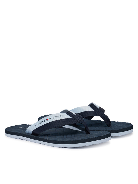 Tommy Hilfiger Japanke Tommy Hilfiger Webbing Strap Flag Embossed FM0FM05807 Tamnoplava
