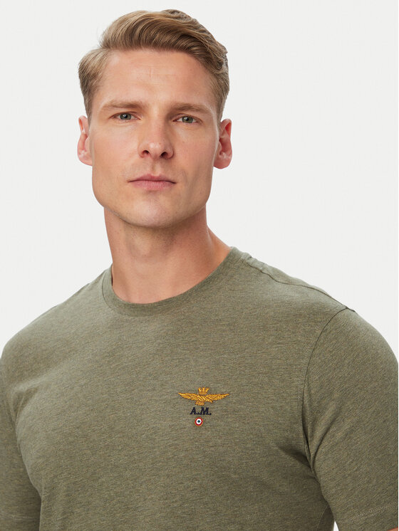 Aeronautica Militare Aeronautica Militare Camiseta 262TS1580UJ00372 Caqui Regular Fit