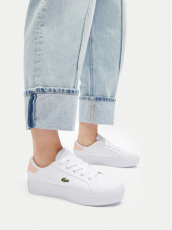 Lacoste Πάνινα παπούτσια Lacoste 7-49CFA0017 Λευκό