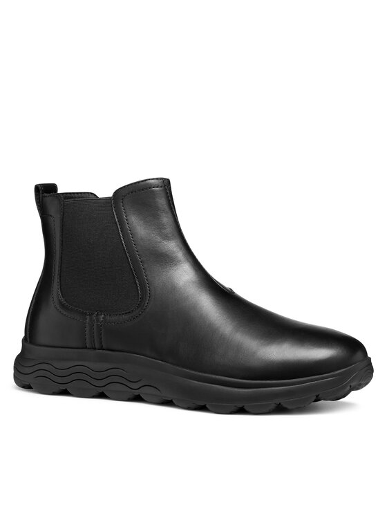 Geox Jātnieku stila puszābaki Geox U Spherica U56BYD 00043 C9999 Melns