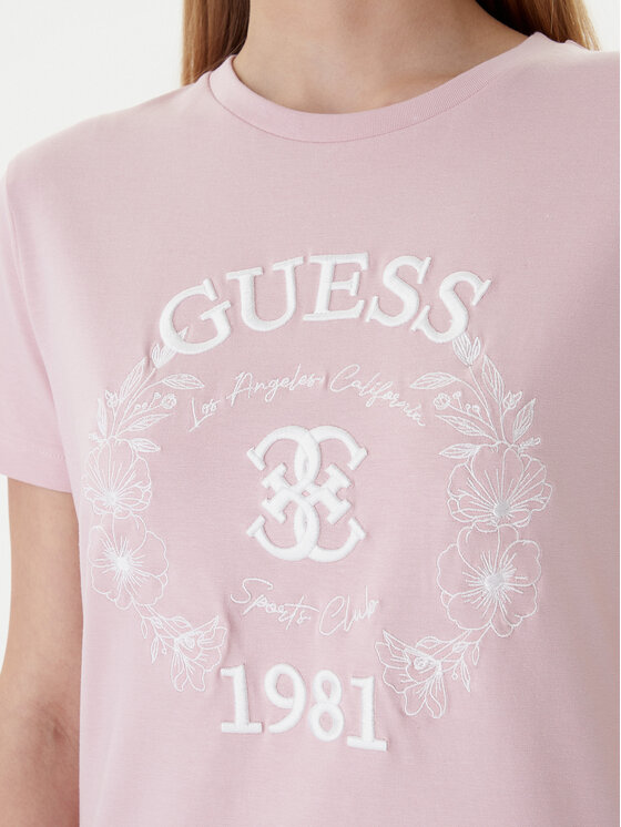Guess Guess Camiseta V6RI12 J1314 Rosa Regular Fit