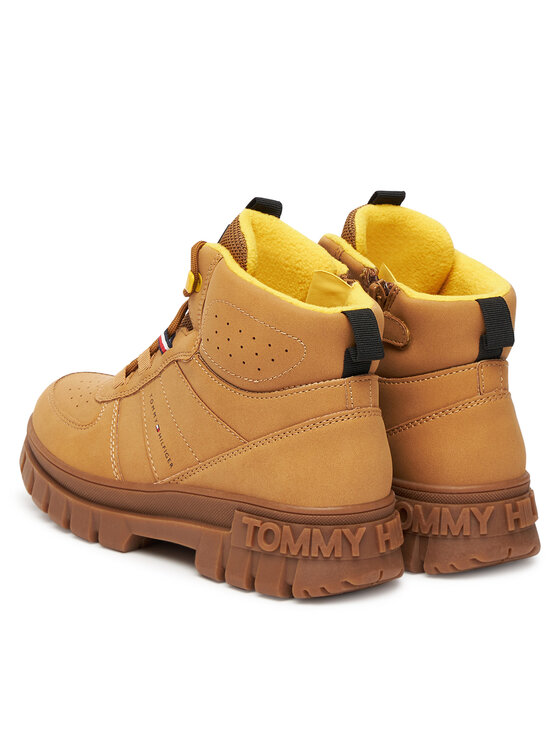Tommy Hilfiger Šnurovacia obuv Tommy Hilfiger T3X5-34129-1696 D Hnedá