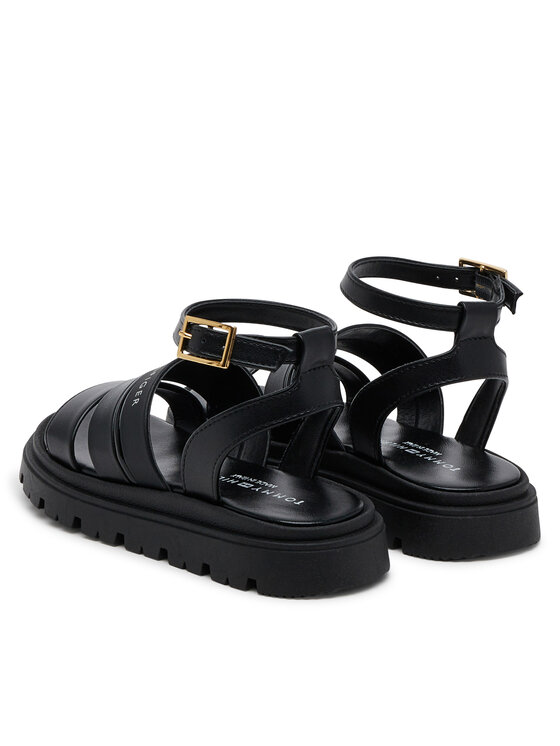 Tommy Hilfiger Sandali Tommy Hilfiger Sandal T4A2-33798-0371 M Nero