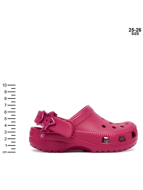 Crocs Klapki Crocs Classic Star Buckle Clog 214369 Różowy